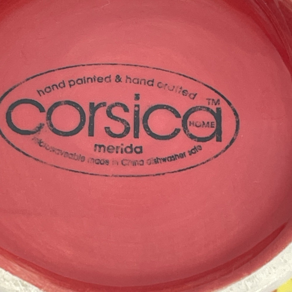 Corsica Esmeralda & Merida Collections Cereal & Fruit Bowls Set Hand Painted - Picture 6 of 13